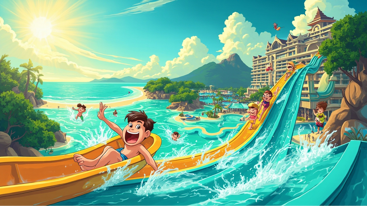 🌊双月湾檀悦都喜:泳池秒变水上乐园